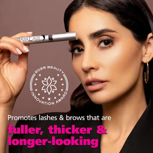 Miniatura 2 de DABALASH Combo vegano – Suero profesional para el crecimiento de pestañas y cejas + rímel vegano suave – Promueve la apariencia de pestañas