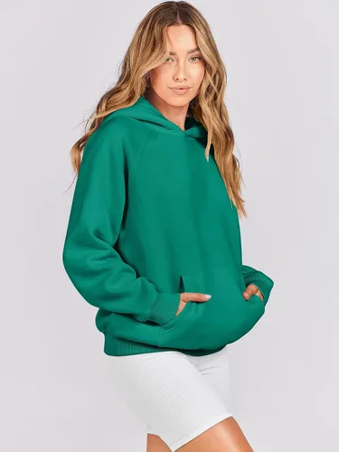 Miniatura 73 de ANRABESS - Sudaderas con capucha para mujer, sobre talla, de vellón de manga larga, modelo de 2024, para otoño
