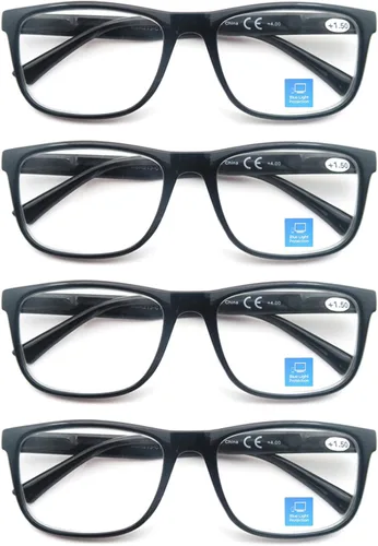 Miniatura 2 de Gafas de Lectura con Bloqueo de Luz Azul Hombres Grandes Cuadradas Sobredimensionadas de Ajuste Amplio Trampas para Hombres con Cabeza/Cara Grande