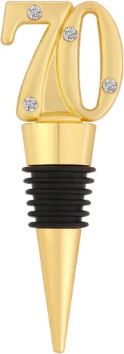 Miniatura 3 de Paquete de 12 70 tapones para vino, regalos de fiesta de aniversario, regalos de fiesta de cumpleaños negro y dorado, regalos de recuerdos