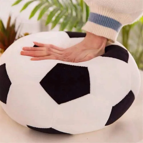 Miniatura 3 de AOQI Peluche esponjoso de pelota de fútbol, almohada de felpa suave y duradera, regalo de fútbol para niños, chicos y bebés