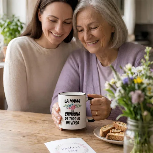 Miniatura 4 de Casitika Taza Chingona. Regalos para mamá mexicana. Taza de café La Mama Mas Chingona De Todo El Universo. Regalos para Mama De Cumpleaños.