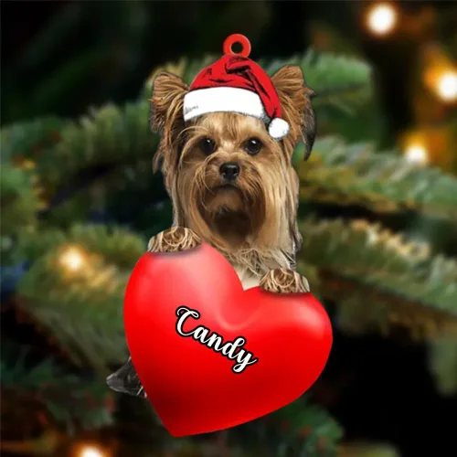 Miniatura 64 de Adornos de Navidad personalizados para perros, nombre personalizado, adorno de Malamute de Alaska, adornos acrílicos, regalos de Navidad, amantes