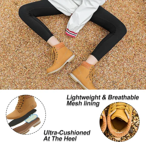Miniatura 4 de sofysofy Botas de trabajo para mujer, impermeables, para senderismo, al aire libre, ligeras, cómodas