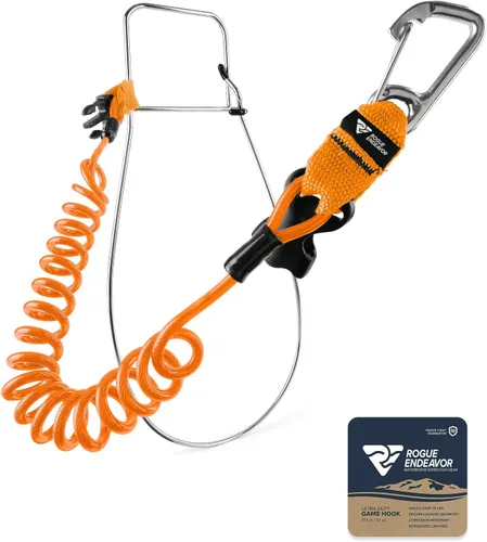 Miniatura 13 de Rogue Endeavor® Clip de pescado, grande, construcción inoxidable, cordón de núcleo de acero de liberación rápida de 36 pulgadas, diseñado para pesca