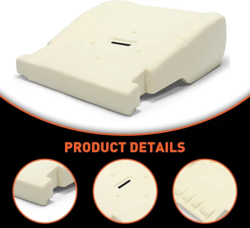 Miniatura 4 de ECOTRIC Cojín de asiento compatible con Ford F-250 F-350 F-450 F-550 Super Duty 1999-2007 Reemplazo para F81Z-25632A23-BA F81Z25632A23BA parte