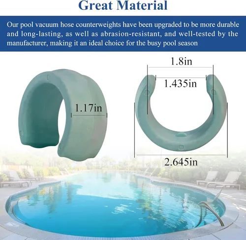 Miniatura 5 de Paquete de 2 repuestos universales de manguera limpiadora de piscina, compatible con Zodiac Baracuda G2, G3, G4, W83247 X70105, apto para navegador
