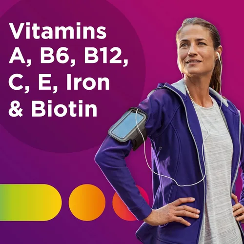 Miniatura 4 de Centrum Tableta multivitamínica para mujer, suplemento multivitamínico/multimineral con hierro, vitamina D3, vitaminas B y antioxidantes vitaminas C