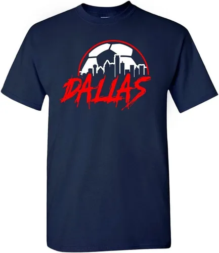 Miniatura 25 de Xtreme Apparrel Camiseta Team City Skyline para los aficionados al fútbol New York - Camisa azul marino