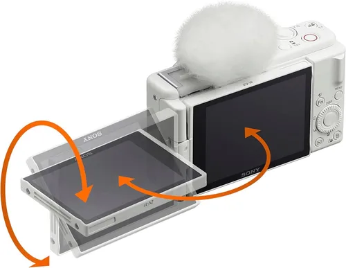 Miniatura 5 de Cámara Sony ZV-1F Vlog con video 4K y 20.1MP para creadores de contenido y vloggers, color blanco ZV-1F/W Modelo oficial de Sony USA Paquete