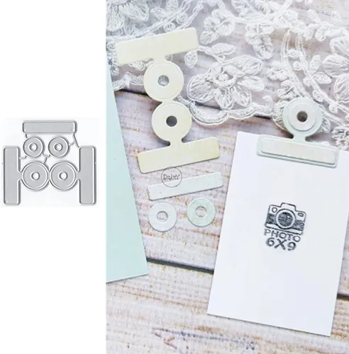 DzIxY Bonitas notas de clip redondas troqueles de corte de metal para hacer tarjetas, juegos de troqueles de papel para grabar, álbum, plantillas 2
