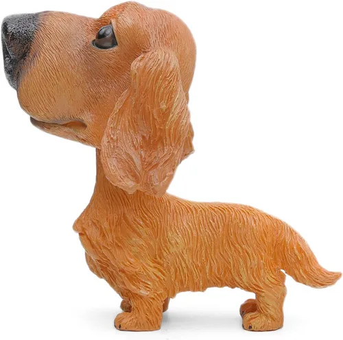 Miniatura 3 de Perros de juguete con cabeza móvil para decorar el auto., dachshund Perro salchicha