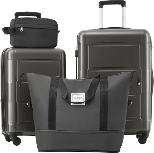 Miniatura 119 de Merax Equipaje, maleta extensible rígida con ruedas giratorias ligeras, Negro -, 40/48/52