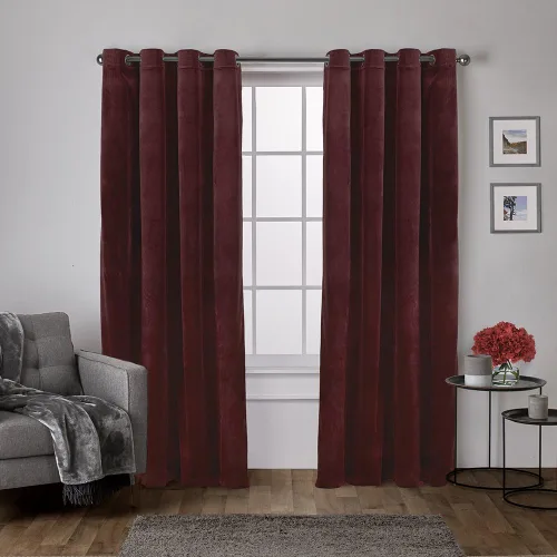 Miniatura 16 de Cortinas exclusivas para el hogar, de terciopelo, pesadas, para ventanas, paneles pares
