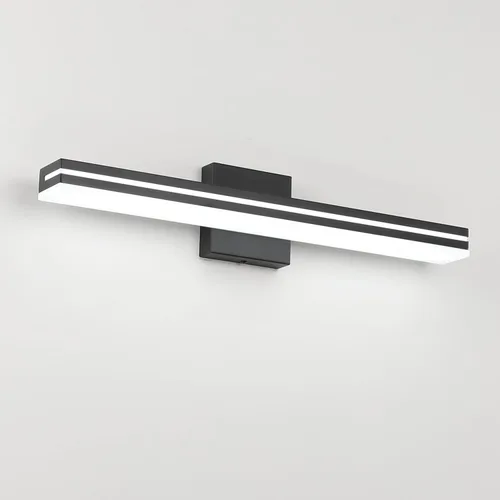 Miniatura 20 de SineRise Barra de Luz LED Moderna para Tocador de Baño de 16 Pulgadas, Accesorios de Iluminación de Pared de Baño Modernos de Acrílico Cromado Sobre