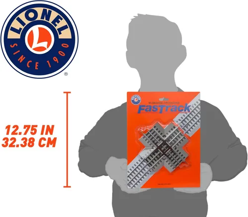 Miniatura 7 de Lionel FasTrack Crossover de 90 grados (612019)