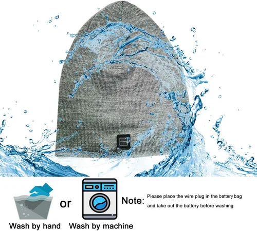 Miniatura 7 de Gorro calefactable, calentador de cabeza de invierno, gorra recargable eléctrica para hombre y mujer