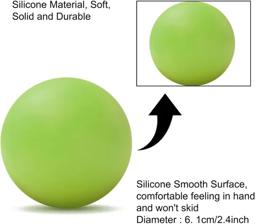 Miniatura 2 de Pelota de lacrosse para masaje WOVTE para músculos doloridos, hombros, cuello, espalda, pies, cuerpo, tejido profundo, punto de activación, nudos