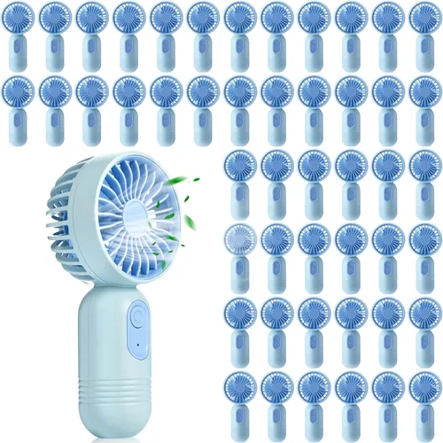 Miniatura 54 de Rossesay Miniventilador portátil a granel, lindo ventilador de mano ligero, pequeño ventilador personal de mano y pestañas de 3 velocidades