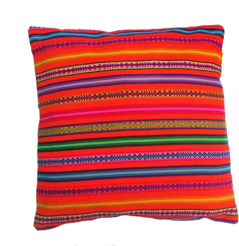 Miniatura 8 de Funda de cojín de tela inca, funda de cojín decorativa de Perú, funda de cojín de algodón estilo peruano para sofá de 18 pulgadas x 18 pulgadas Negro