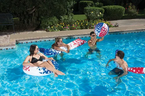 Miniatura 6 de Poolmaster American Stars - Flotadores inflables para piscina para niños y adultos