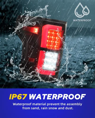 Miniatura 7 de AUTOONE - Para 2015-2020 Ford F150 Ensamblaje de Luz Trasera LED F-150 Luces Traseras Mejoradas Compatibles con 2015 2016 2017 2018 2019 2020 Ford