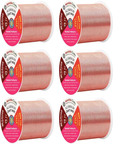 Miniatura 265 de Mandala Crafts - Alambre de aluminio anodizado de 8 calibre para hacer joyas - 9.75 m de alambre flexible negro colorido - Flexible para bonsái