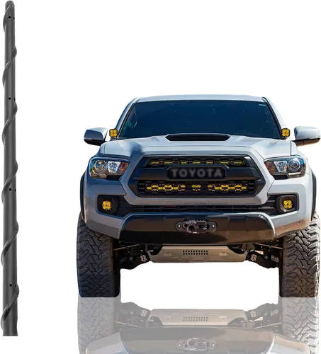 Miniatura 9 de Antena corta para Toyota Tundra 2000-2021 Tacoma FJ Crusier 1995-2015, antena de repuesto de 7 pulgadas en espiral de goma flexible Tundra Tacoma