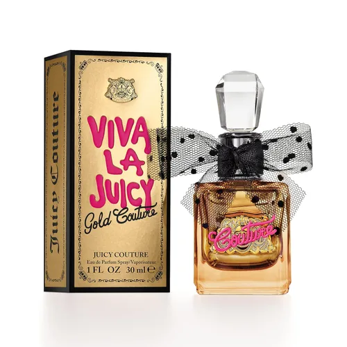 Miniatura 16 de Juicy Couture Viva La Juicy Gold Eau De Parfum, perfume para mujer con notas de bayas deliciosas, jazmín sambac y crema de vainilla, afrutado