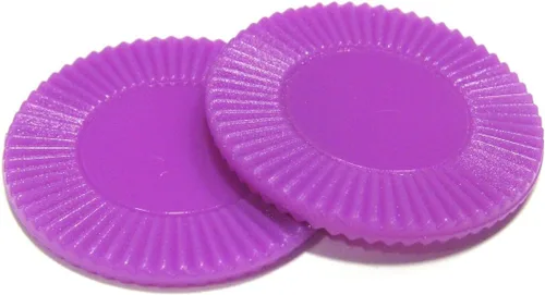 Miniatura 2 de Koplow Games Mini chip de póquer púrpura 7/8In tubo de 50Ea