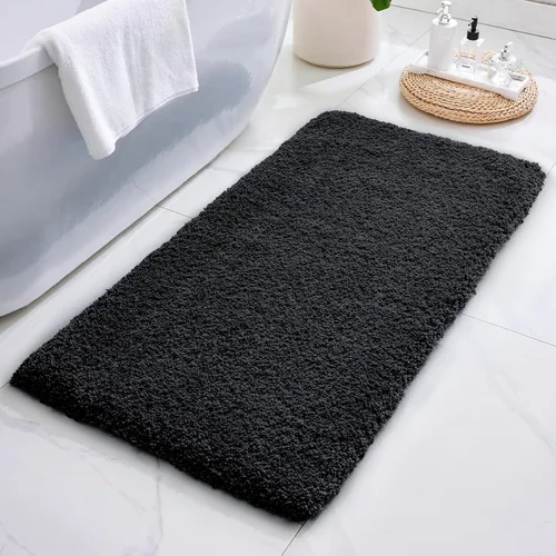 Miniatura 24 de ILANGO Alfombras de Baño Beige 32" × 20" Antideslizantes y Súper Absorbentes Extra Gruesas Suaves, Alfombra de Baño Lavable para Piso, Alfombra