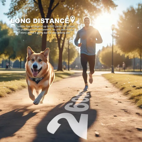 Miniatura 3 de Collar de choque para perro, collar de entrenamiento para perros con control remoto para perros pequeños, medianos y grandes, collar electrónico
