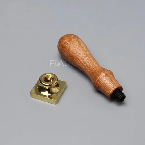 Miniatura 5 de FsAlisa Sello de cera con cabeza de latón extraíble, mango de madera, ideal para adornar sobres, invitaciones de boda, paquetes de vino, envoltura