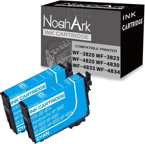 NoahArk Paquete de 2 cartuchos de tinta remanufacturados 822XL de repuesto para impresora Epson 822 822XL T822 T822XL de alto rendimiento para