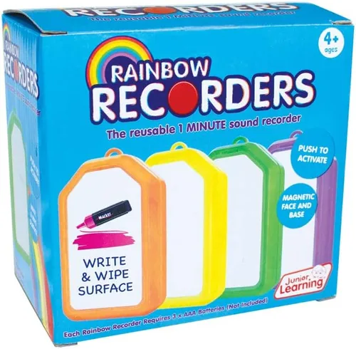 Miniatura 5 de Junior Learning Grabadoras arcoíris (juego de cuatro), multicolor