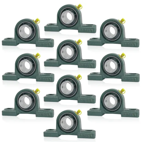 Miniatura 20 de 4 piezas de 10 mm Rodamiento con Brida Cojinete de Empuje o Descanso Montado KP000 Bloque de Rodamiento