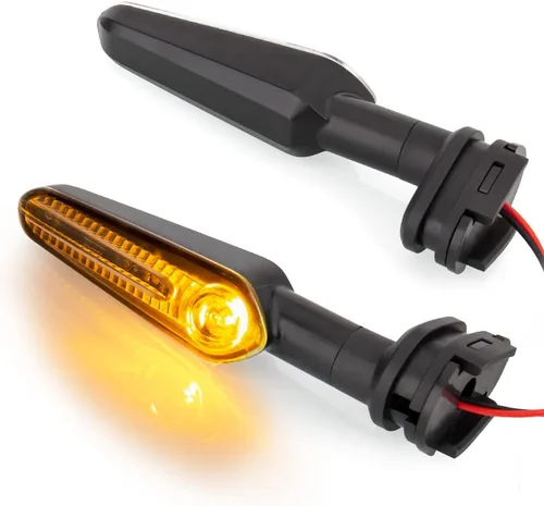 Indicadores LED de Señal de Giro Delanteros y Traseros Compatibles con Yamaha YZF R1 R3 R6 R7 R9 R15 R25 YBR 125/250, MT-125/-07/-10, FZ-25/-010