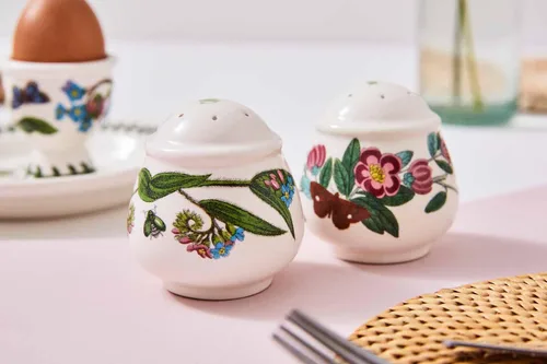 Miniatura 2 de Portmeirion Botanic Garden - Juego de salero y pimentero, juego de sal y pimienta de forma clásica, motivos florales surtidos, fabricado