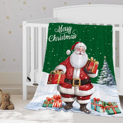 Miniatura 30 de YeeJu Manta de Navidad para Bebé Decorativa Roja a Cuadros Manta Navideña para Niños Pequeños Manta para Envolver Mascotas Cuna Suave Ligera