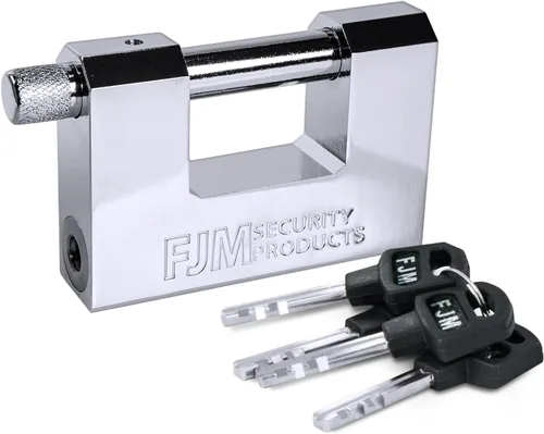 Miniatura 8 de FJM SPSA60-KA - Candado de alta seguridad estilo D, mejora del hogar, cerradura antirrobo para remolque, cerradura para bicicleta y cerradura