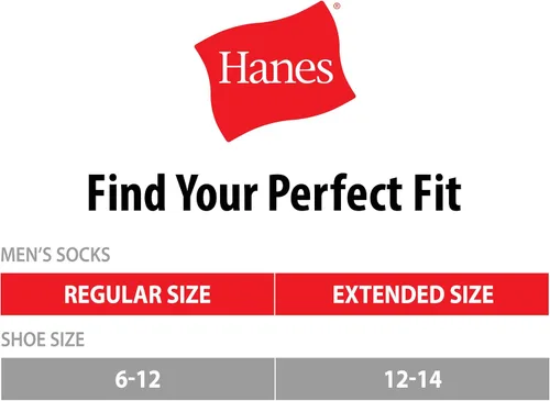 Miniatura 5 de Hanes Calcetines dobles resistentes para hombre, que disipan la humedad del cuello redondo y el tobillo, color blanco y negro, varios paquetes