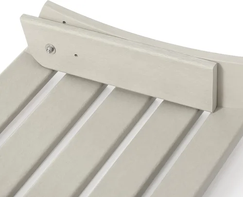 Miniatura 4 de WestinTrends Reposapiés otomano Adirondack para patio al aire libre, taburete de madera de polietileno para todo tipo de clima, ampliamente Arena