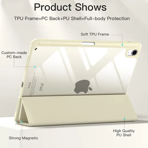 Miniatura 3 de Funda compatible con iPad Air de 11 pulgadas M4 (2026) / M3 (2025) / M2 (2024), para iPad Air de 6ª/5ª/4ª generación de 10.9 pulgadas con soporte