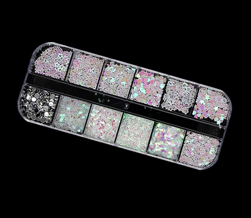 Miniatura 3 de 3000 piezas (5 cajas) Nail Art Rhinestone Set Adornos de Uñas Estilo 3