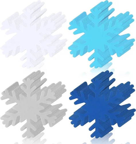 Miniatura 11 de Kisston 360 piezas de papel de trébol del día de San Patricio de 3.9 pulgadas, con forma de trébol verde y blanco, troquelados para proyectos