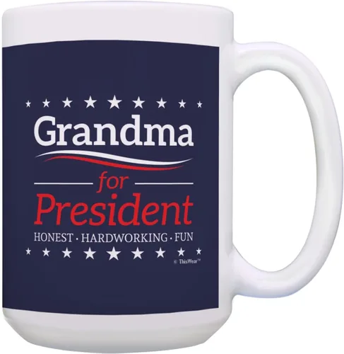 Miniatura 10 de ThisWear Taza de café de cerámica con asa para abuelo para presidente de 11 onzas 11oz - Grandpa