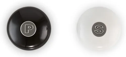 Miniatura 4 de Le Creuset Juego de molinillo de sal y pimienta, 20,3 cm x 6,35 cm cada uno, color negro y blanco