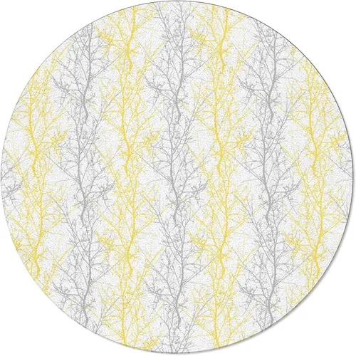 Miniatura 2 de Forest Branch - Alfombra redonda de 4 pies, lavable para interiores y exteriores, para dormitorio, cocina, baño, sala de estar, comedor, lavandería