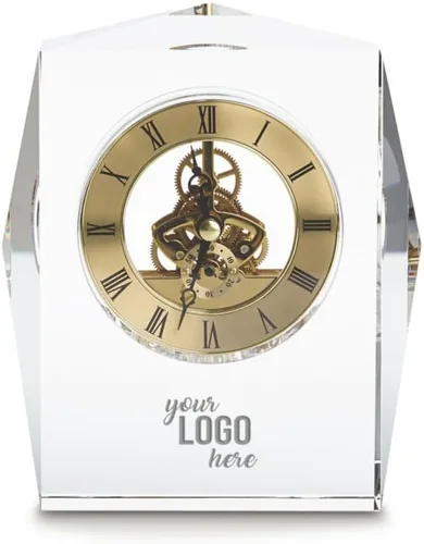 Miniatura 9 de Baudville Reloj de esqueleto arqueado con acento azul, grabado personalizado de hasta tres líneas y selección de versos preescritos Arqueado azul