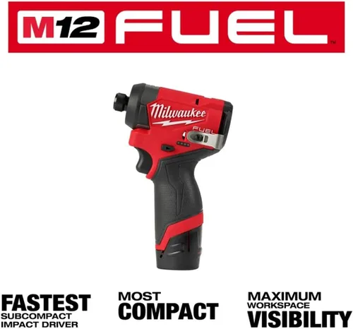 Miniatura 2 de Milwaukee Electric - M12 Fuel. Kit de Destornillador de Impacto HEX de 1/4